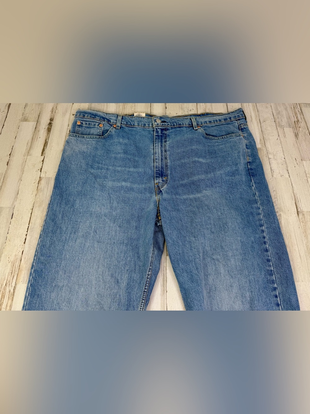 Levis 550 Jeans Mens 48x29 Blue Relaxed Fit Straight Leg Denim Classic NWT - Picture 3 of 12